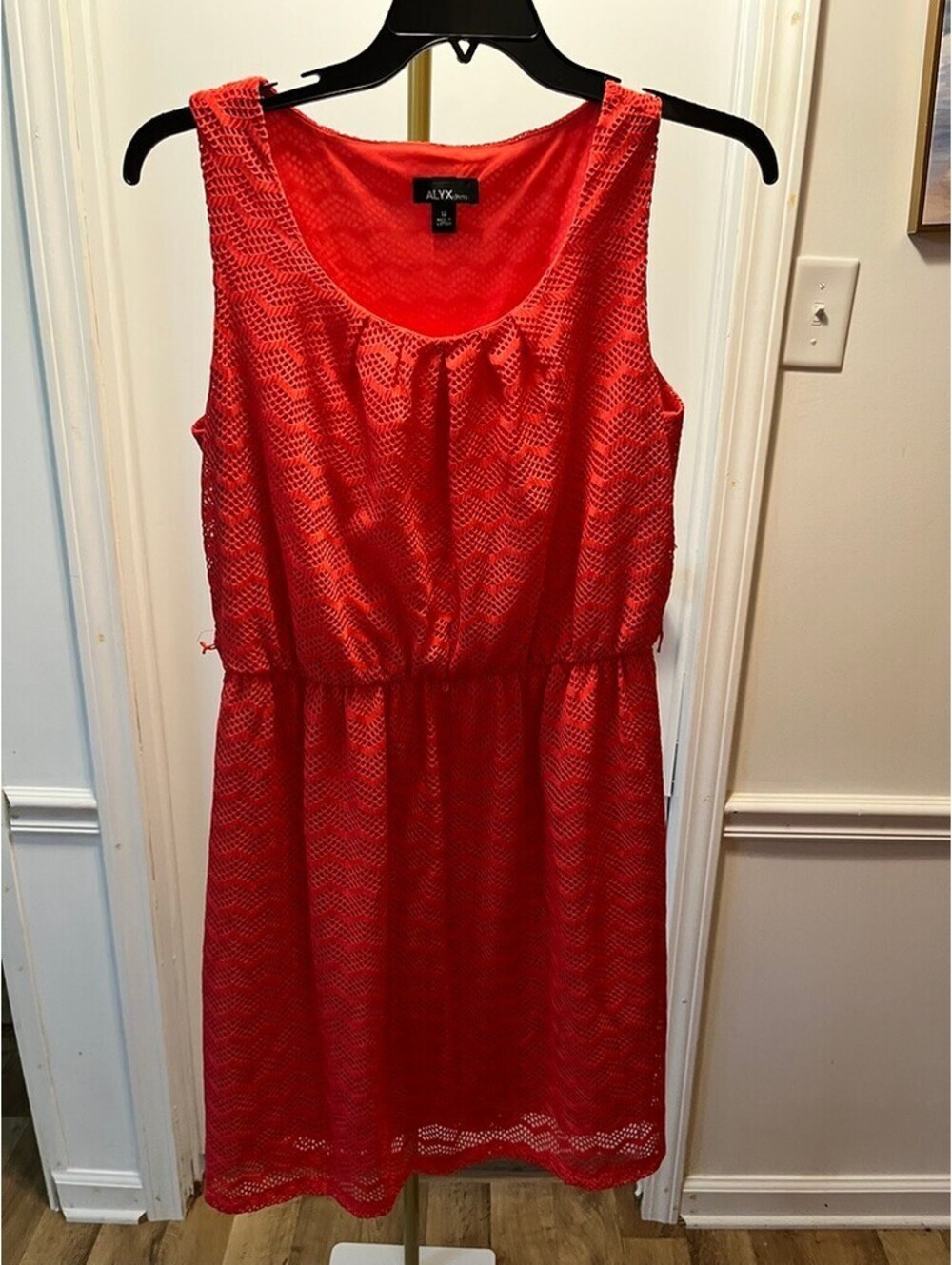ALYX Red Lace Dress Size 14 - Bold & Breezy Summer Vibes